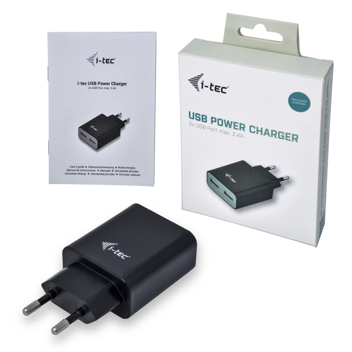 Galery – i-tec CHARGER2A4B carregador de dispositivos móveis Telemóvel Preto AC Interior0