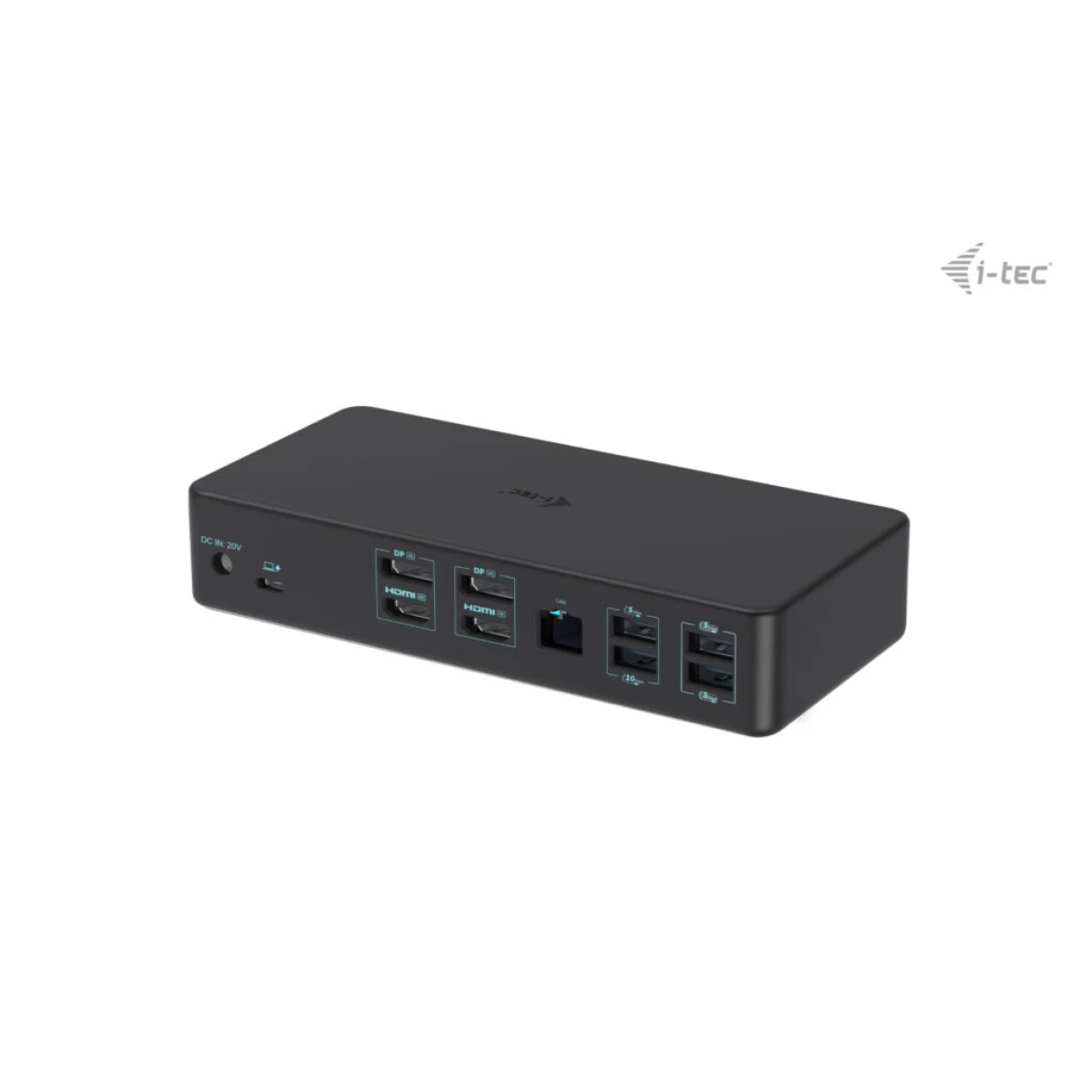 Galery – i-tec CADUAL4KDOCKPD2 base & duplicador de portas Com fios USB 3.2 Gen 1 (3.1 Gen 1) Type-C Preto0