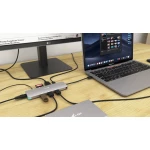 Galery – i-tec Metal C31NANODOCKLANPD base & duplicador de portas Com fios USB 3.2 Gen 1 (3.1 Gen 1) Type-C Prateado, Turquesa0