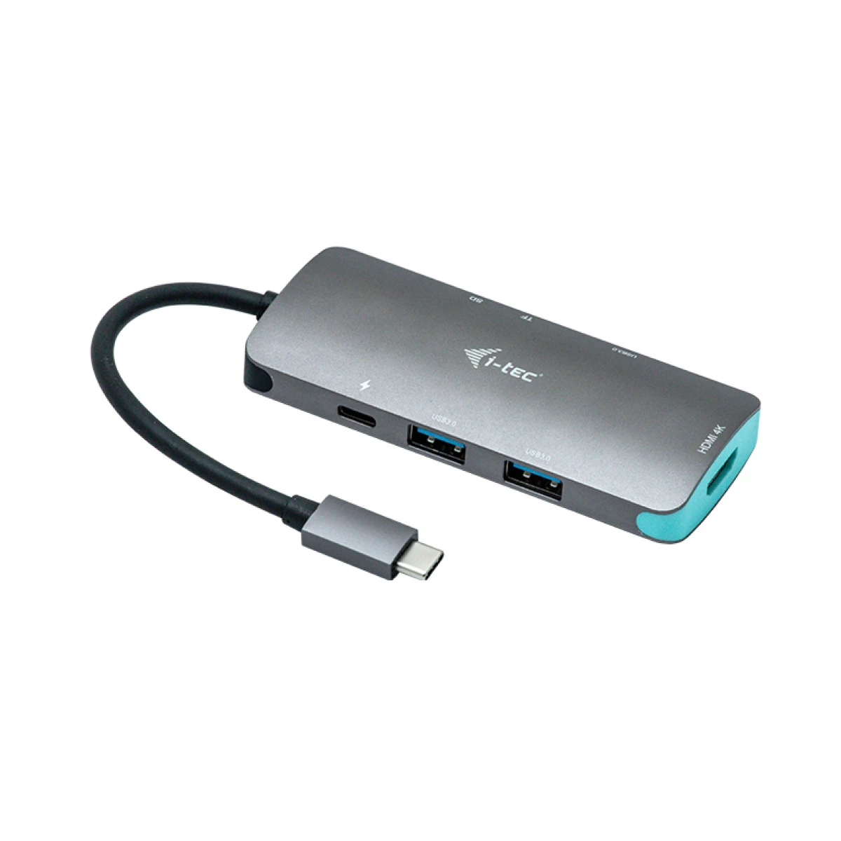 Galery – i-tec Metal C31NANODOCKPD base & duplicador de portas Com fios USB 3.2 Gen 1 (3.1 Gen 1) Type-C Prateado, Turquesa0