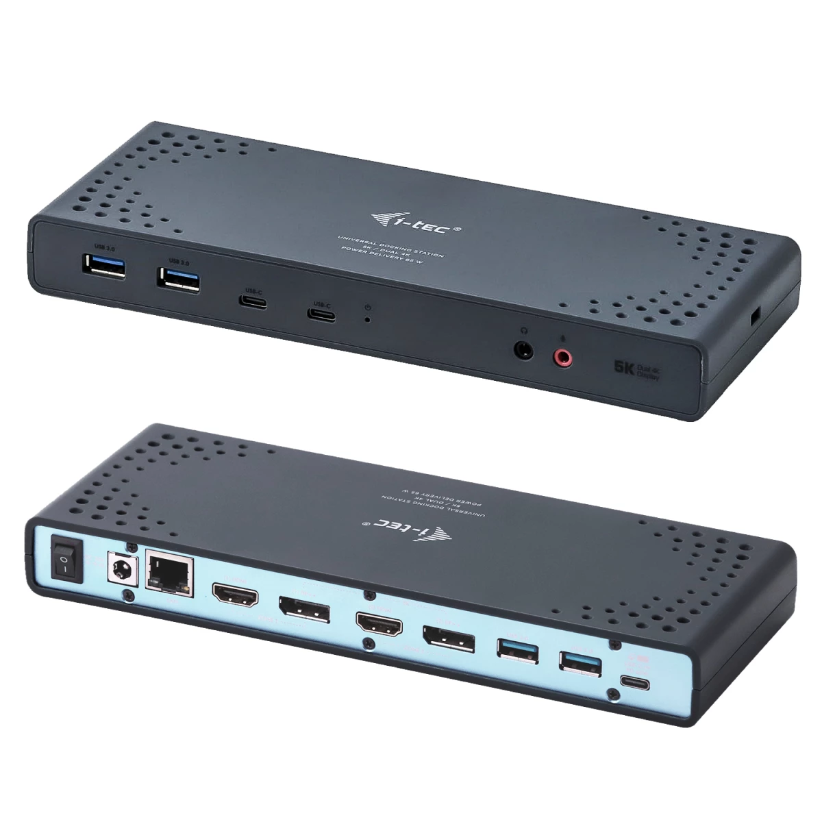 Galery – i-tec CADUA4KDOCKPDL base & duplicador de portas Com fios USB 3.2 Gen 1 (3.1 Gen 1) Type-C Preto, Turquesa0