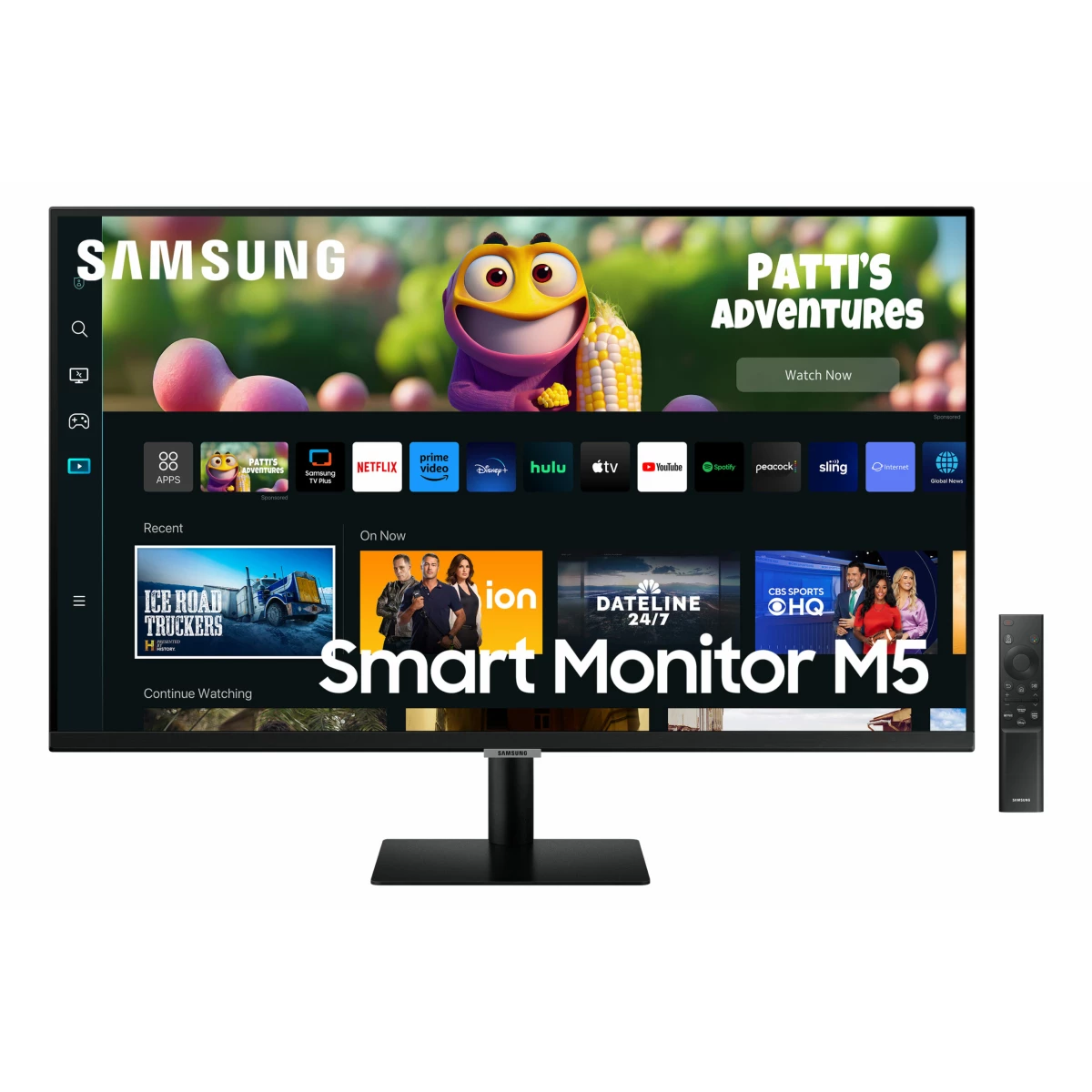 Thumbnail-Samsung Smart Monitor M5 M50C monitor de ecrã 68,6 cm (27″) 1920 x 1080 pixels Full HD LED Preto