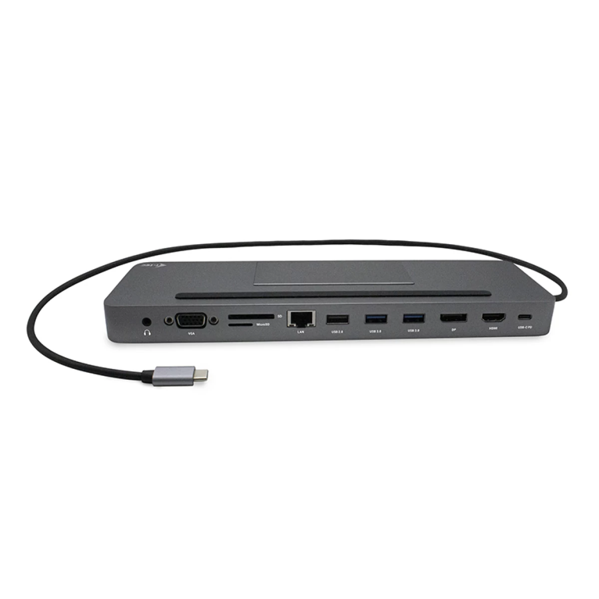 Galery – i-tec Metal C31FLATPRO112W base & duplicador de portas Com fios USB 3.2 Gen 1 (3.1 Gen 1) Type-C Cinzento0