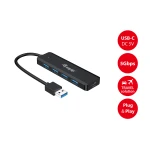 Galery – Equip 128959 hub de interface USB 3.2 Gen 1 (3.1 Gen 1) Type-A 5000 Mbit/s Preto0