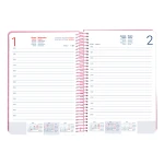 Galery – Agenda espiral liderpapel syros a5 2025 dia pagina cor roxo papel 60 gr0