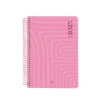 Galery – Agenda espiral liderpapel syros a5 2025 dia pagina cor roxo papel 60 gr0