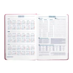 Galery – Agenda encadernada liderpapel kinaros a5 2025 dia pagina cor rosa papel 70 gr0