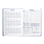 Galery – Agenda encadernada liderpapel kinaros a6 2025 dia pagina cor azul papel 70 gr0