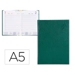 Thumbnail-Agenda encadernada liderpapel corfu a5 2025 dia pagina cor verde papel 60 gr portugues