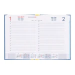 Galery – Agenda encadernada liderpapel corfu a5 2025 dia pagina azul claro papel 60 gr0