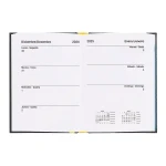 Galery – Agenda encadernada liderpapel corfu a6 2025 dia pagina cor preto papel 60 gr0