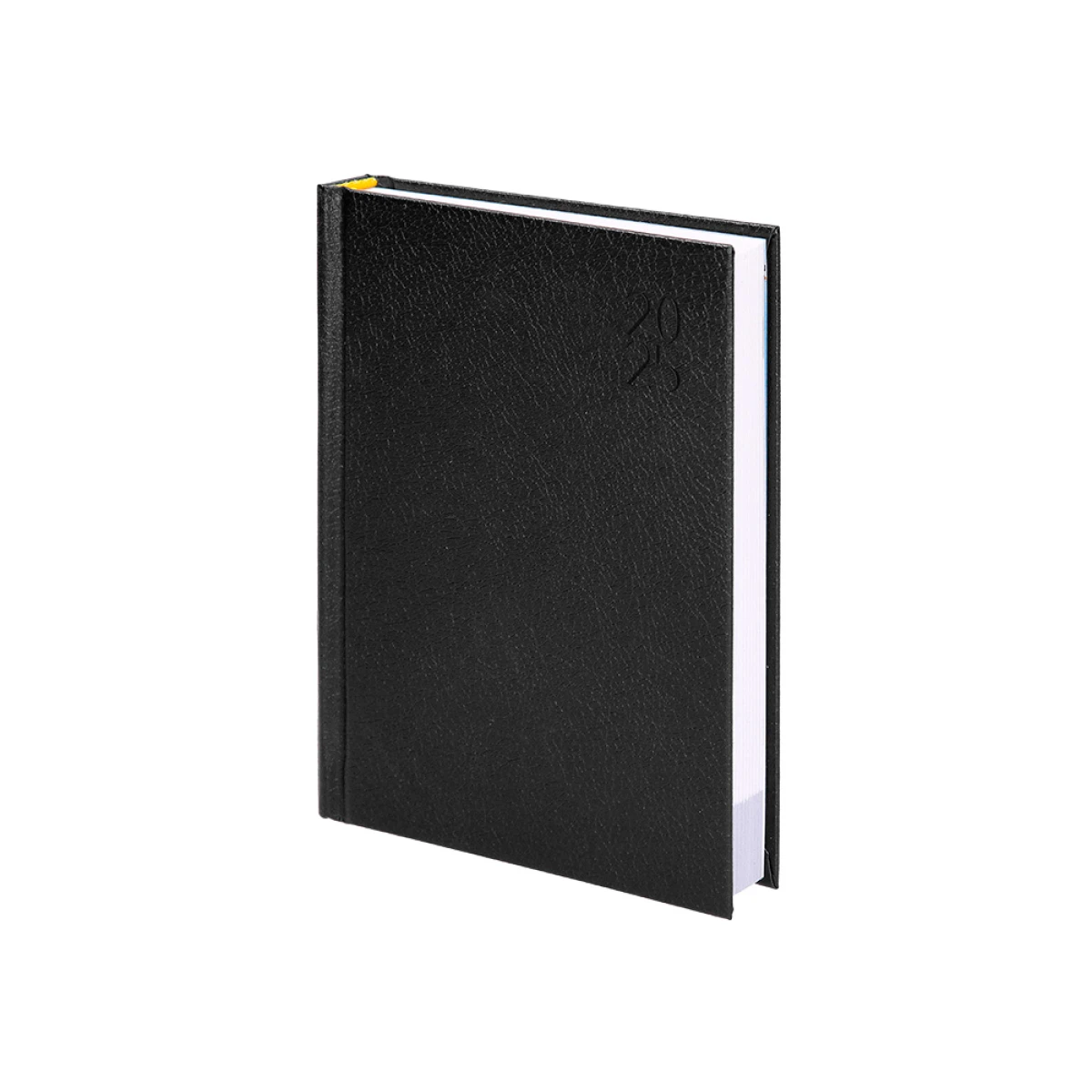 Galery – Agenda encadernada liderpapel corfu a6 2025 dia pagina cor preto papel 60 gr0