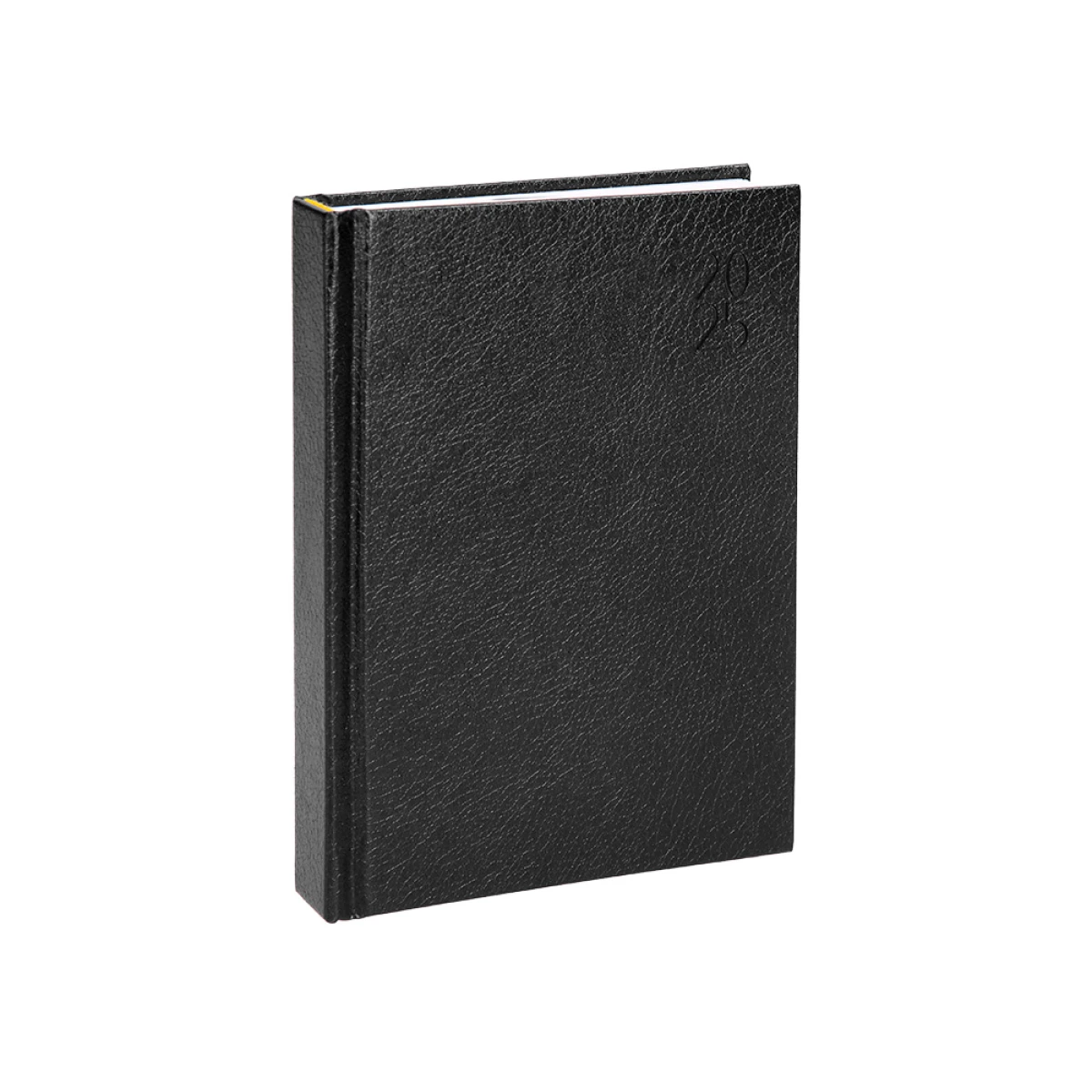 Galery – Agenda encadernada liderpapel corfu a6 2025 dia pagina cor preto papel 60 gr0