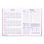 Galery – Agenda encadernada liderpapel mykonos a5 2025 dia pagina cor rosa papel 70 gr0