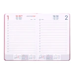 Galery – Agenda encadernada liderpapel mykonos a5 2025 dia pagina cor rosa papel 70 gr0