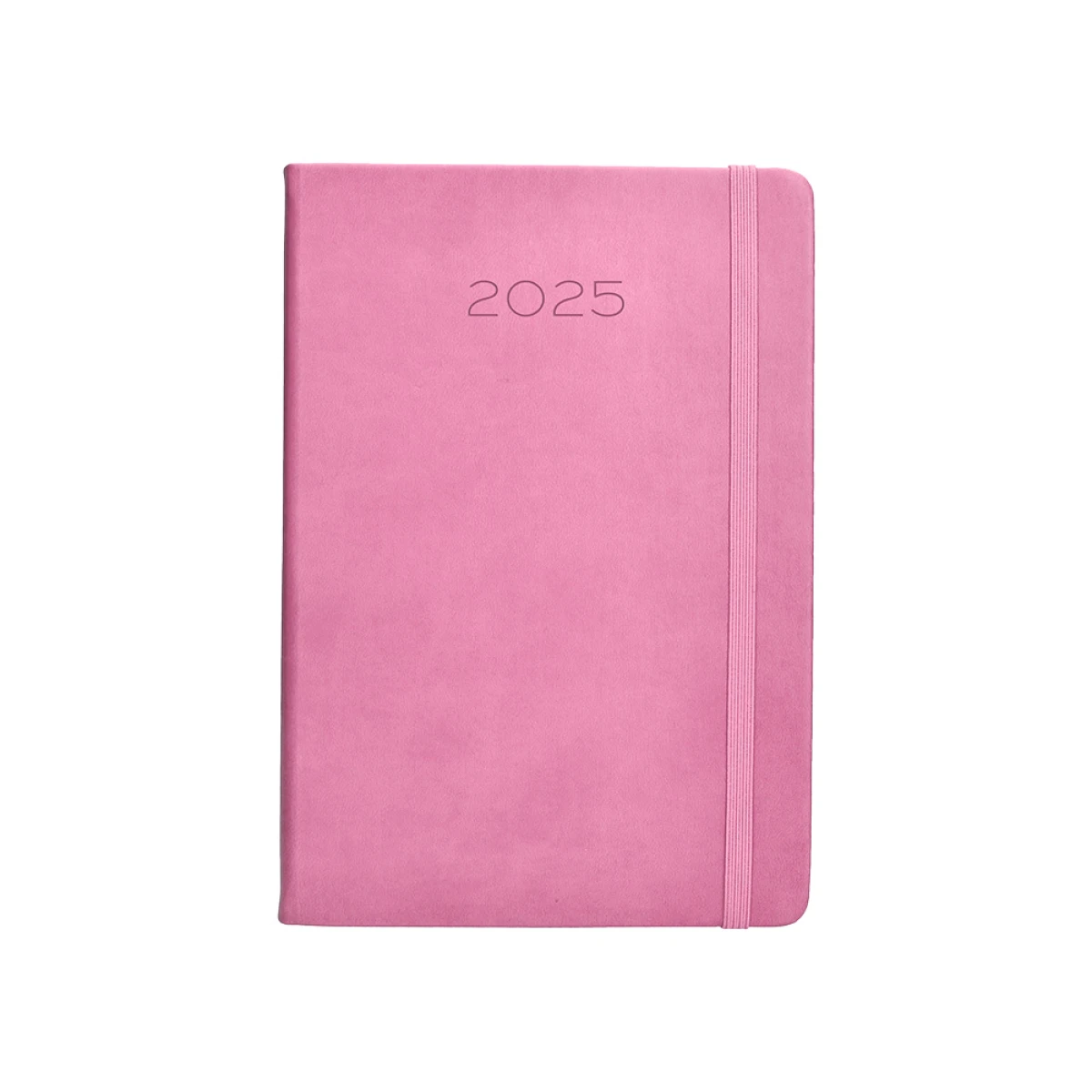 Galery – Agenda encadernada liderpapel mykonos a5 2025 dia pagina cor rosa papel 70 gr0