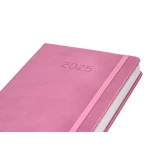 Galery – Agenda encadernada liderpapel mykonos a5 2025 dia pagina cor rosa papel 70 gr0