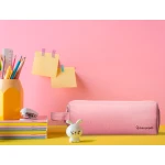 Galery – Estojo escolar liderpapel retangular com asa 2 fechos 210×80 mm rosa0