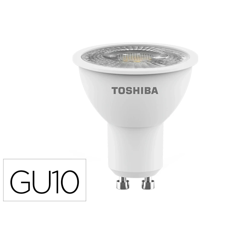 Thumbnail-Lampada led toshiba gu10 5.5w 3000k luz quente