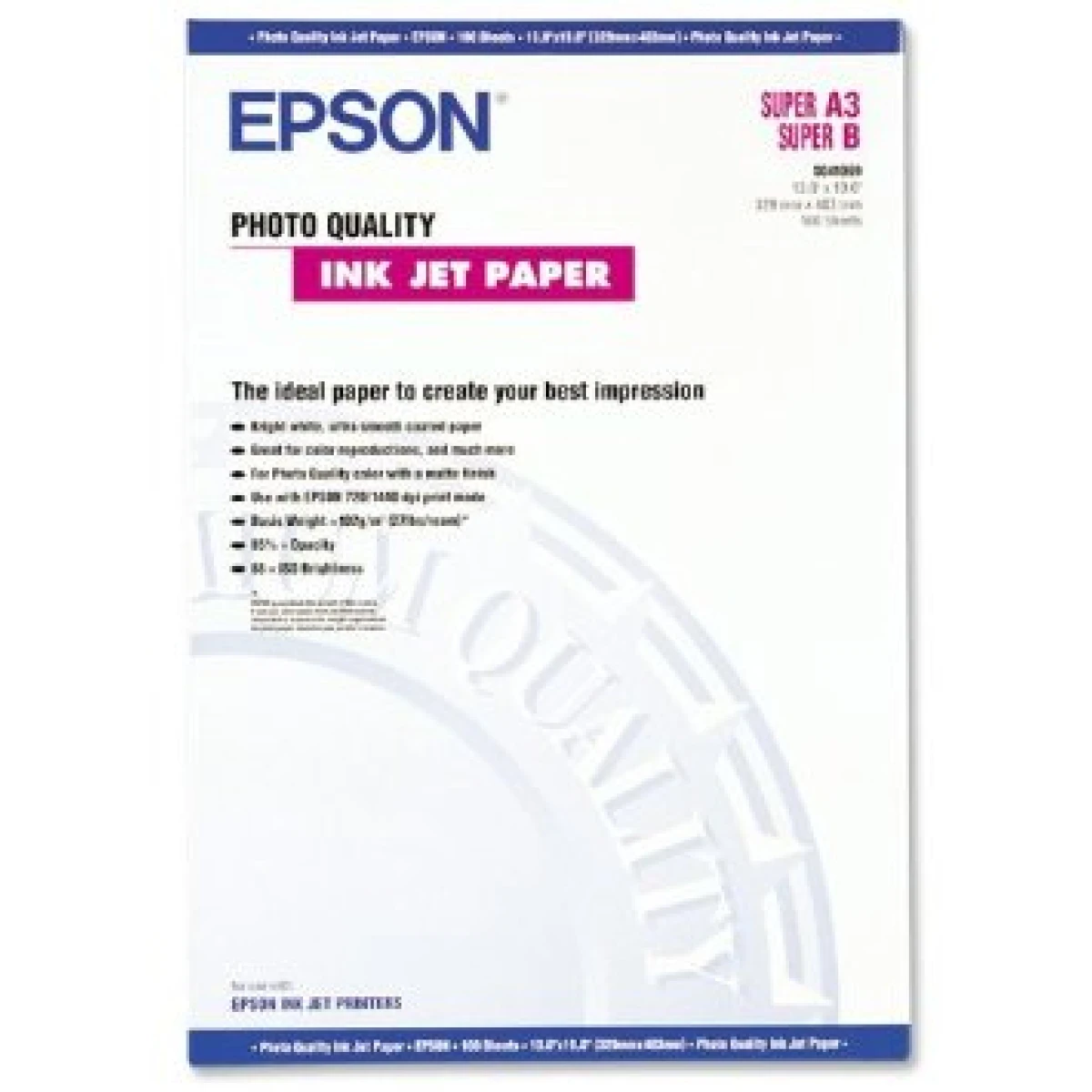 Thumbnail-Epson Photo Quality, DIN A3+, 102g/m²