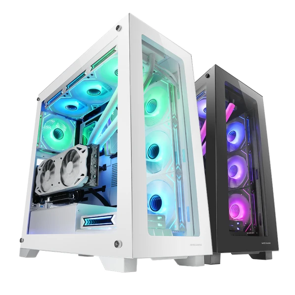 Thumbnail-Caixa MARS GAMING MC-XP, CUSTOM E-ATX, DOUBLE TEMPERED GLASS WINDOW, WHITE