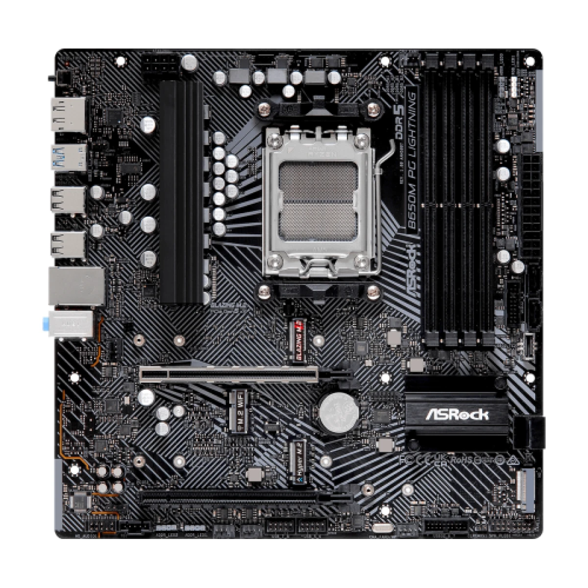 Galery – Asrock B650M PG Lightning AMD B650 Soquete AM5 micro ATX0