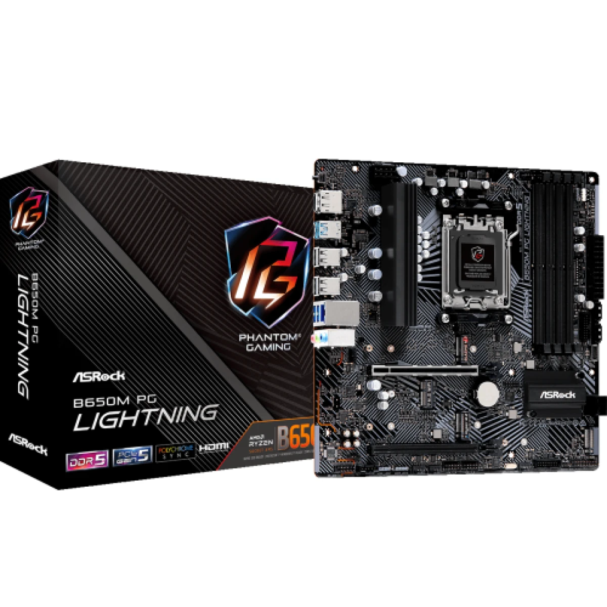 Galery – Asrock B650M PG Lightning AMD B650 Soquete AM5 micro ATX0