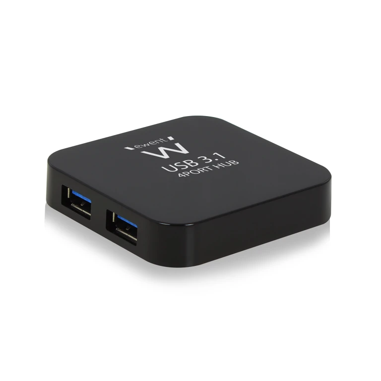 Thumbnail-Ewent EW1134 hub de interface USB 3.2 Gen 2 (3.1 Gen 2) Type-A 5000 Mbit/s Preto