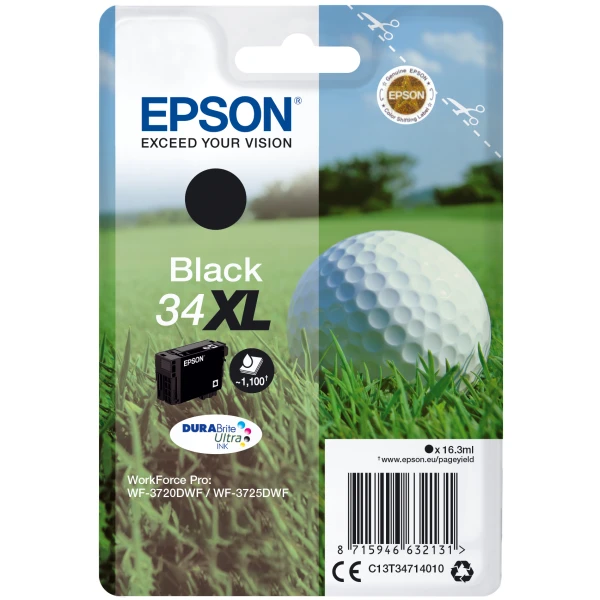 Thumbnail-Epson Golf ball C13T34714020 tinteiro 1 unidade(s) Original Rendimento alto (XL) Preto