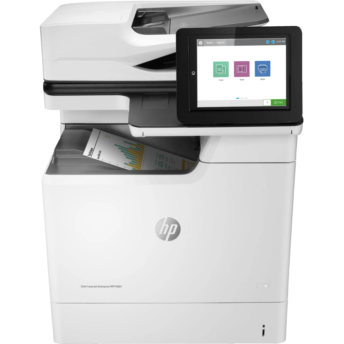 Thumbnail-HP Color LaserJet Enterprise Impressora multifunções M681dh, Impressão, cópia, digitalização