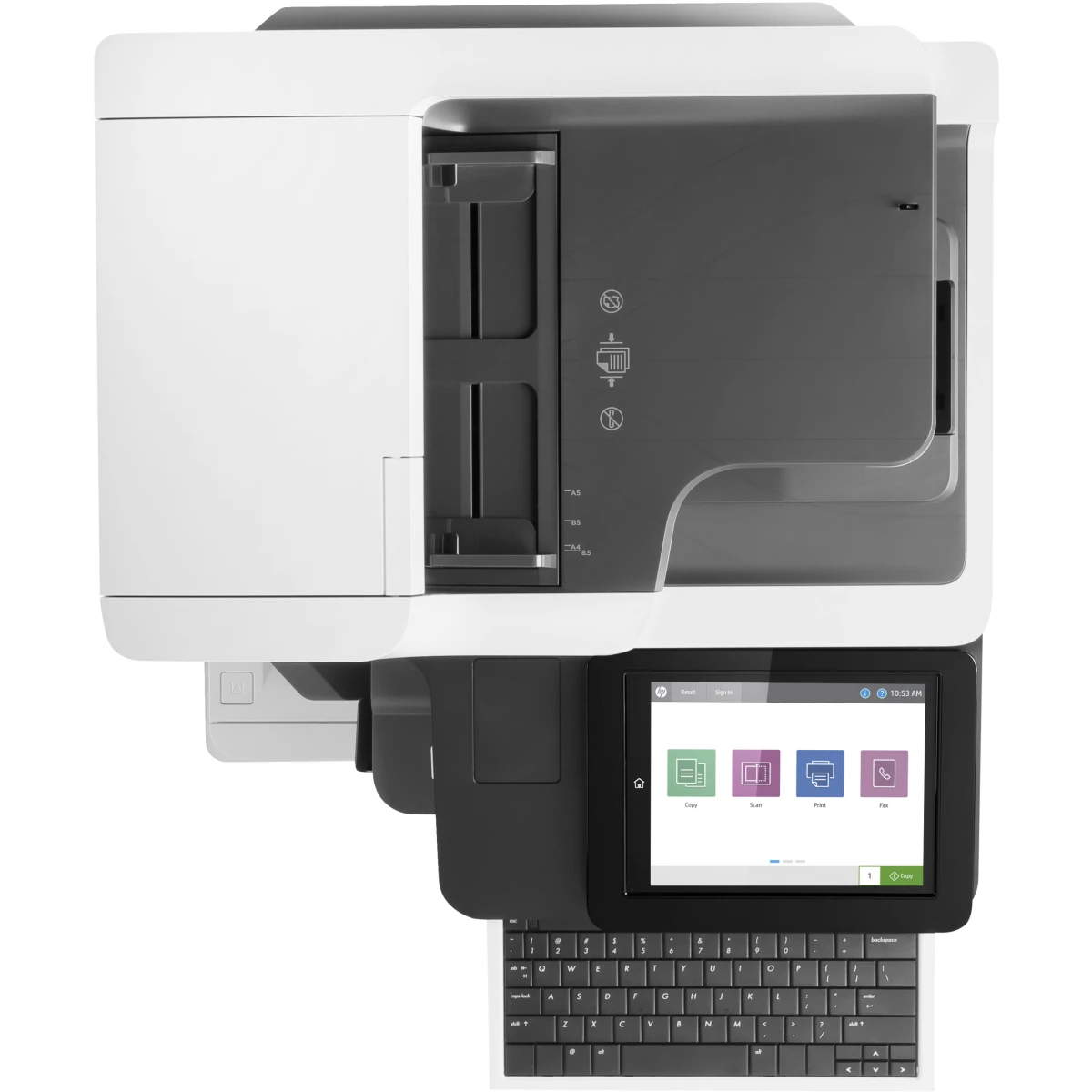 Galery – HP LaserJet Enterprise Flow Multifunções M635z, Black and white, Impressora para Impressão, cópia, digit., fax, Digitalizar para e-mail; Impressão frente e verso; ADF para 150 folhas; Eficiência energética; Segurança reforçada0