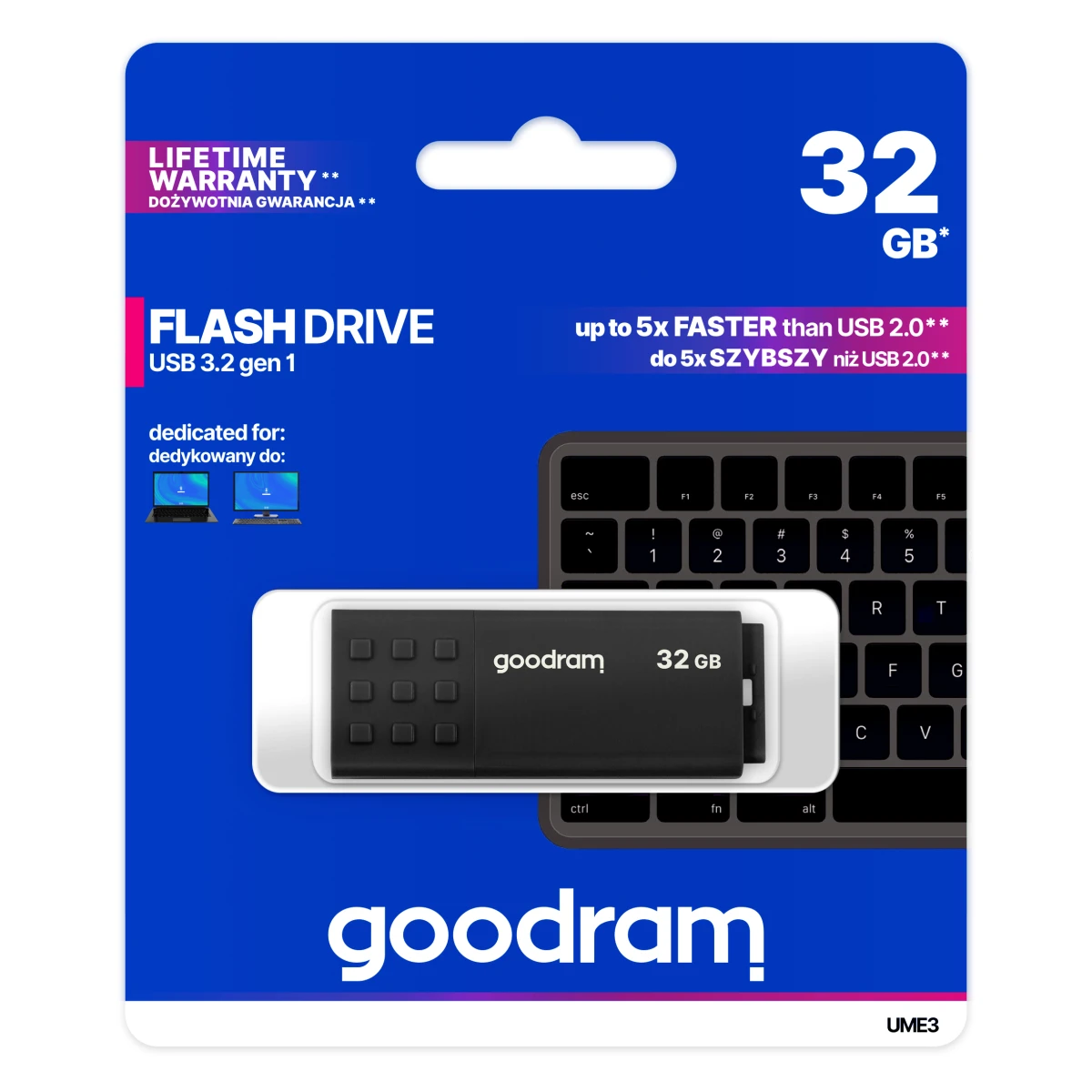 Galery – Goodram UME3 unidade de memória USB 32 GB USB Type-A 3.2 Gen 1 (3.1 Gen 1) Preto0