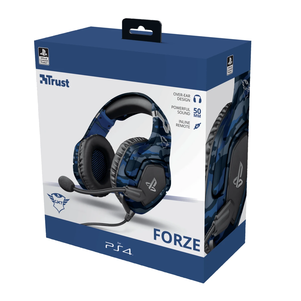 Galery – Trust GXT 488 Forze PS4 Auscultadores Com fios Fita de cabeça Jogos Preto, Azul0