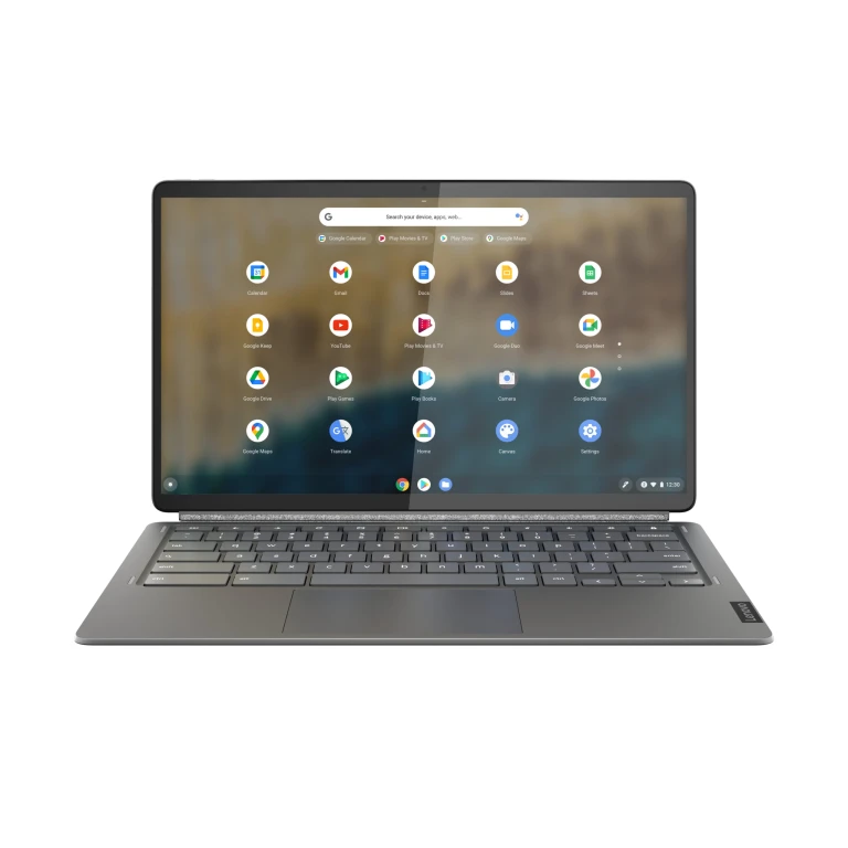 Thumbnail-Lenovo IdeaPad Duet 5 13Q7C6 Qualcomm Snapdragon 7c Gen 2 Chromebook 33,8 cm (13.3″) Ecrã táctil Full HD 8 GB LPDDR4x-SDRAM 256 GB eMMC Wi-Fi 5 (802.11ac) ChromeOS Cinzento