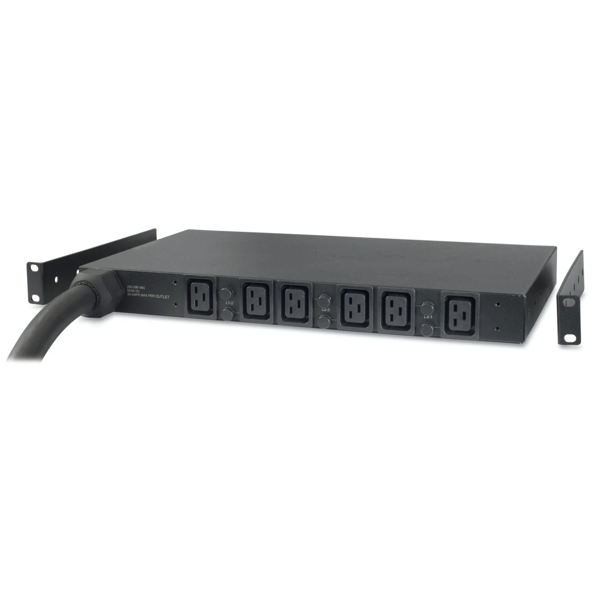 Thumbnail-APC Basic Rack AP7526 PDU 6 tomada(s) CA 1U Preto