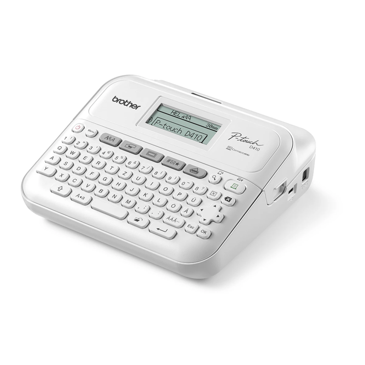 Galery – Brother PT-D410 impressora de etiquetas Trasferência termal 180 x 180 DPI 20 mm/seg Com fios TZe QWERTY0