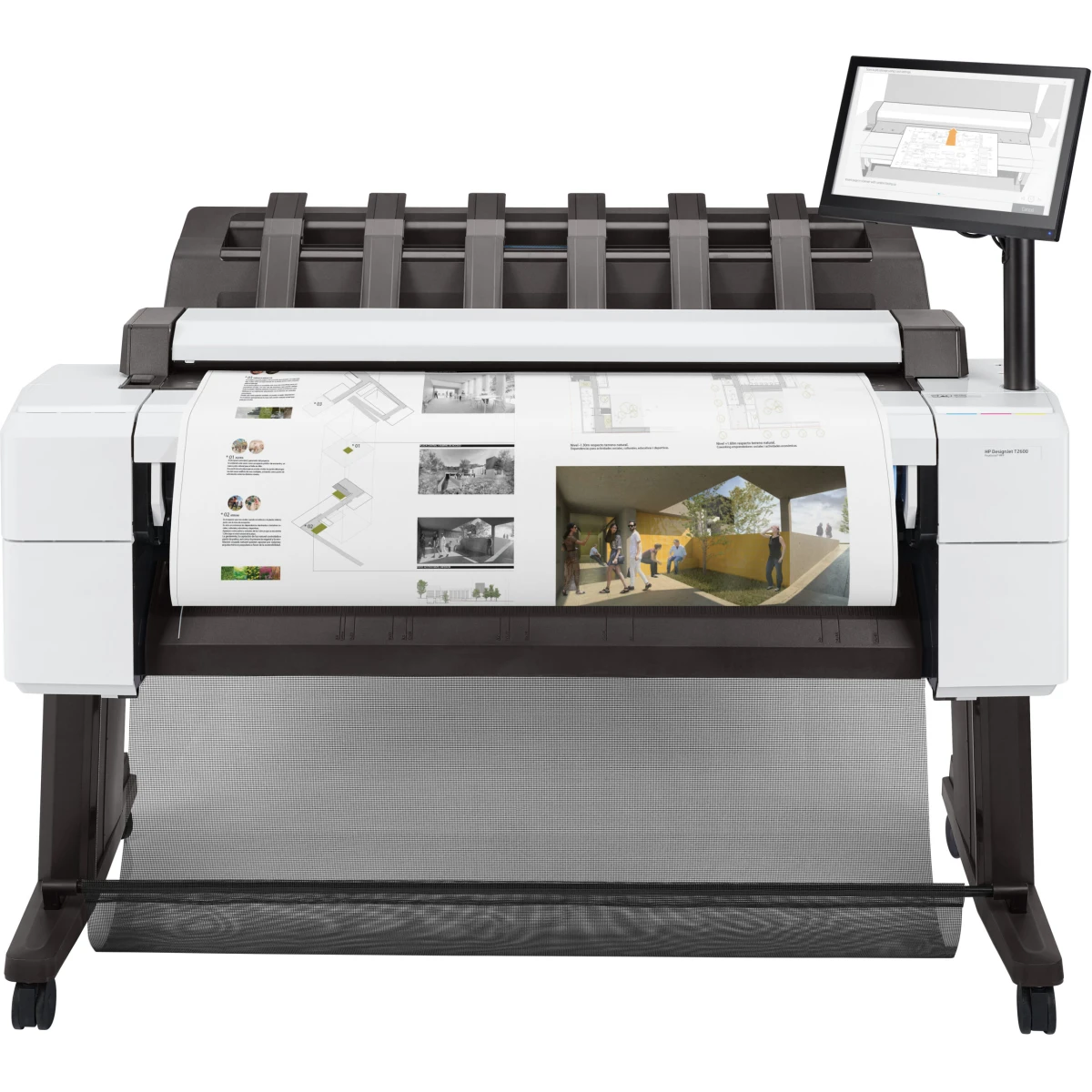 Thumbnail-HP Designjet T2600 36-in PostScript Multifunction Printer impressora de grande formato Jato de tinta térmico Cor 2400 x 1200 DPI A0 (841 x 1189 mm) Ethernet LAN