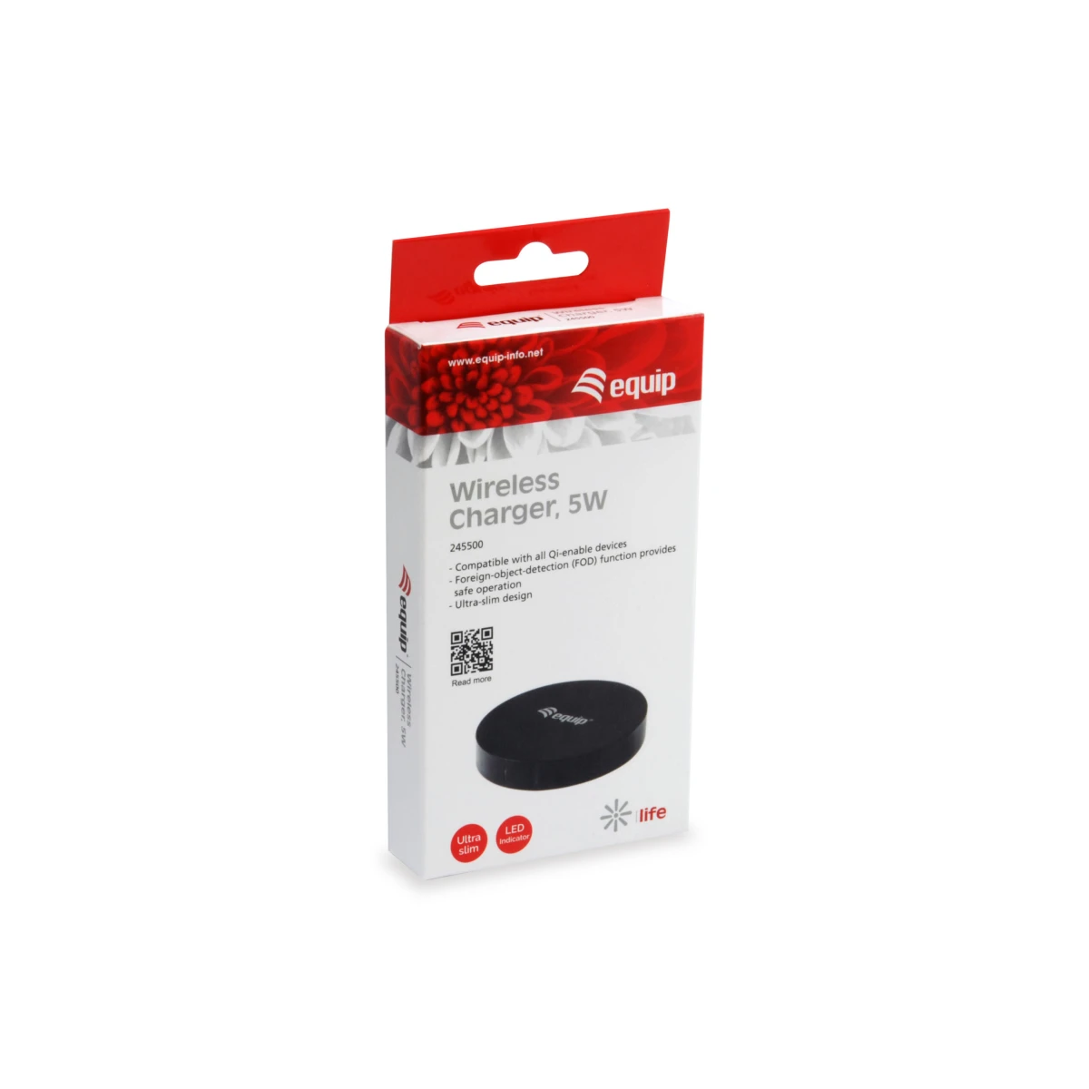 Galery – Equip 245500 carregador de dispositivos móveis Smartphone Preto USB Carregamento wireless Carregamento rápido Interior0