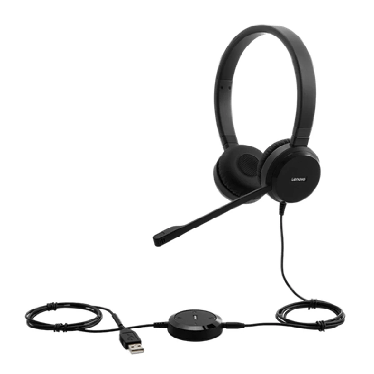 Galery – Lenovo Pro Wired Stereo VOIP Auscultadores Com fios Fita de cabeça Escritório/Call center Preto0