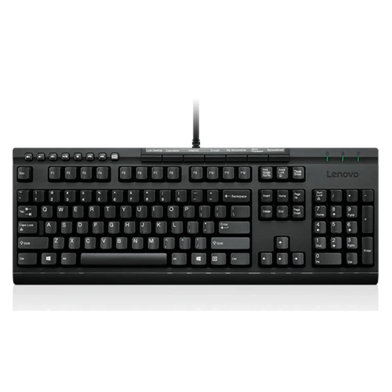 Thumbnail-Lenovo GY40T11742 teclado Universal USB Português Preto