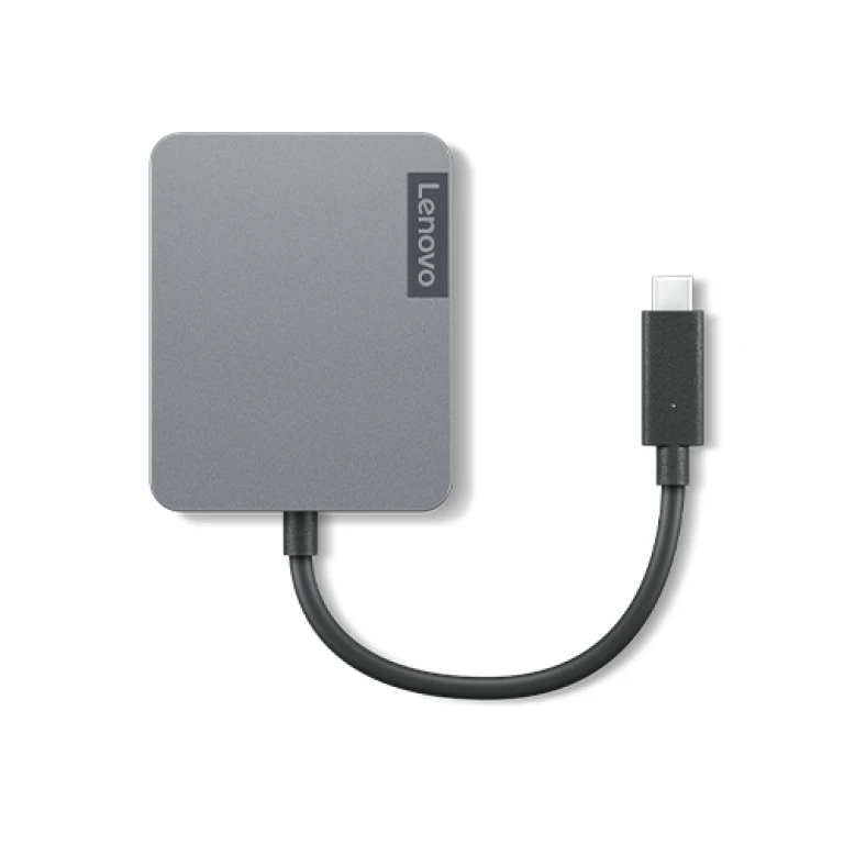 Thumbnail-Lenovo 4X91A30366 base & duplicador de portas Com fios USB 2.0 Type-C Cinzento
