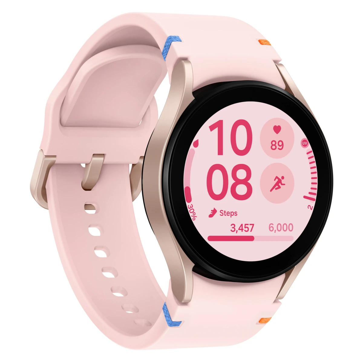 Galery – Samsung Galaxy Watch FE 3,05 cm (1.2″) AMOLED 40 mm Digital 396 x 396 pixels Ecrã táctil Rosa dourado Wi-Fi GPS0