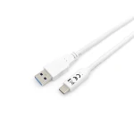 Thumbnail-Equip 128363 cabo USB 1 m USB 3.2 Gen 1 (3.1 Gen 1) USB A USB C Branco