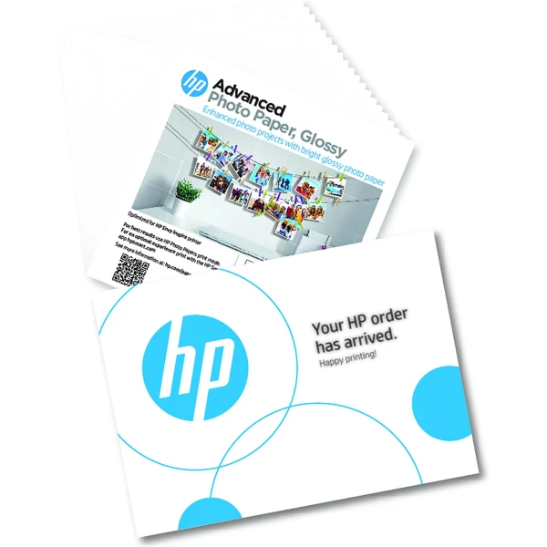 Thumbnail-HP Advanced Photo Paper, Glossy, 65 lb, 5 x 5 in. (127 x 127 mm), 20 sheets