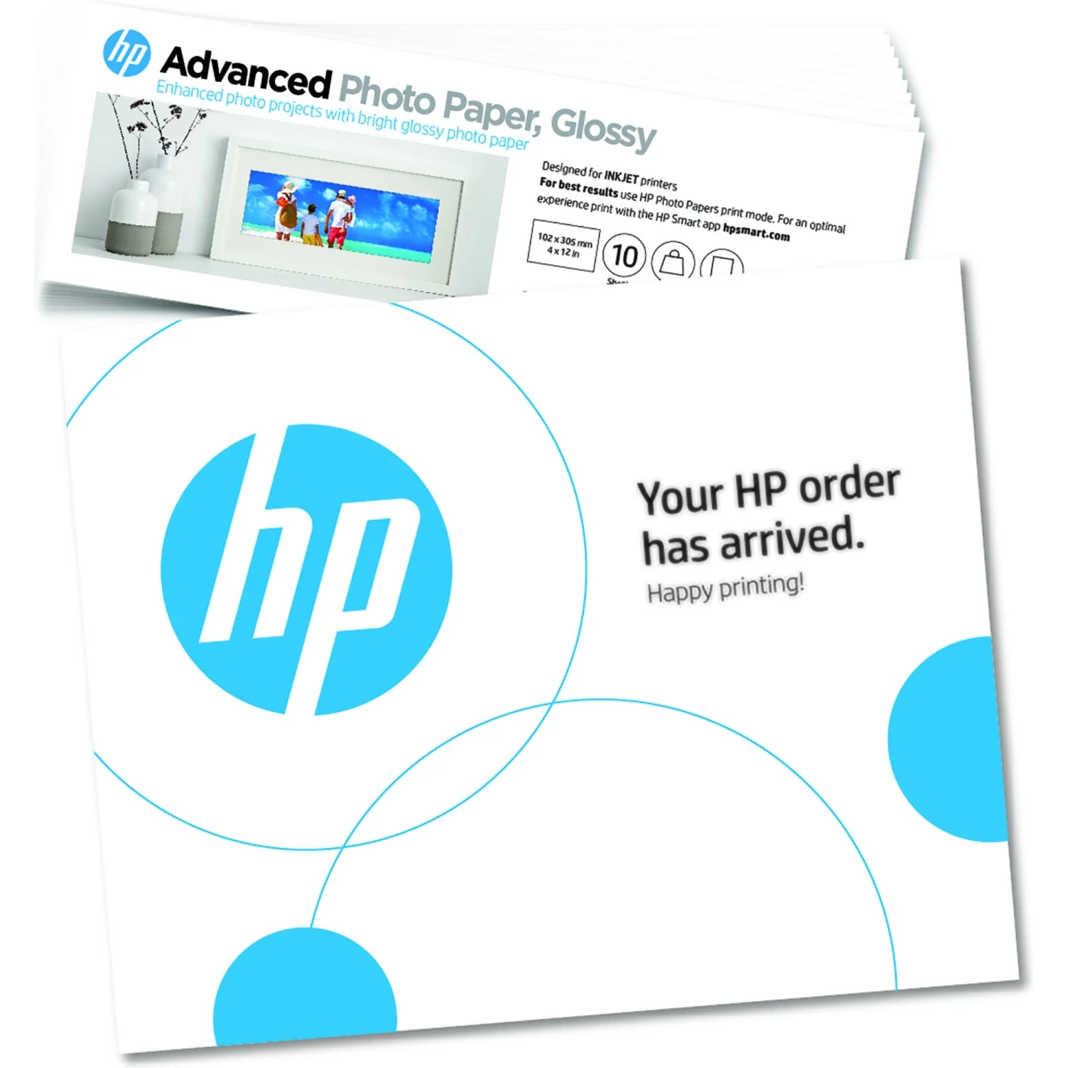 Thumbnail-HP Papel de Fotografia Advanced Brilhante, 250 g/m², 101 x 305 mm (4 x 12 pol.), 10 folhas