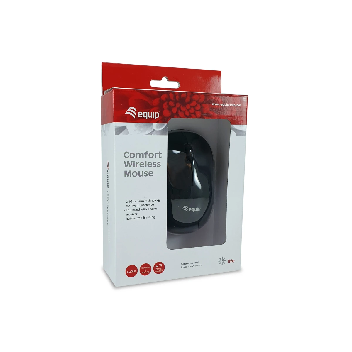 Galery – Equip 245111 rato Escritório Ambidestro RF Wireless Ótico0