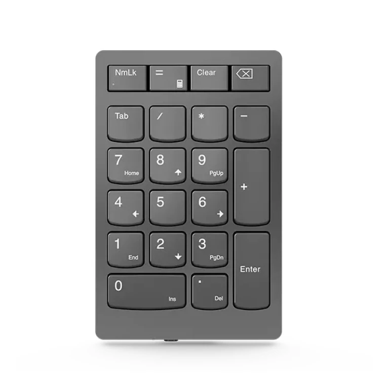 Thumbnail-Lenovo Go Wireless teclado numérico Universal Bluetooth/USB/RF Wireless Cinzento