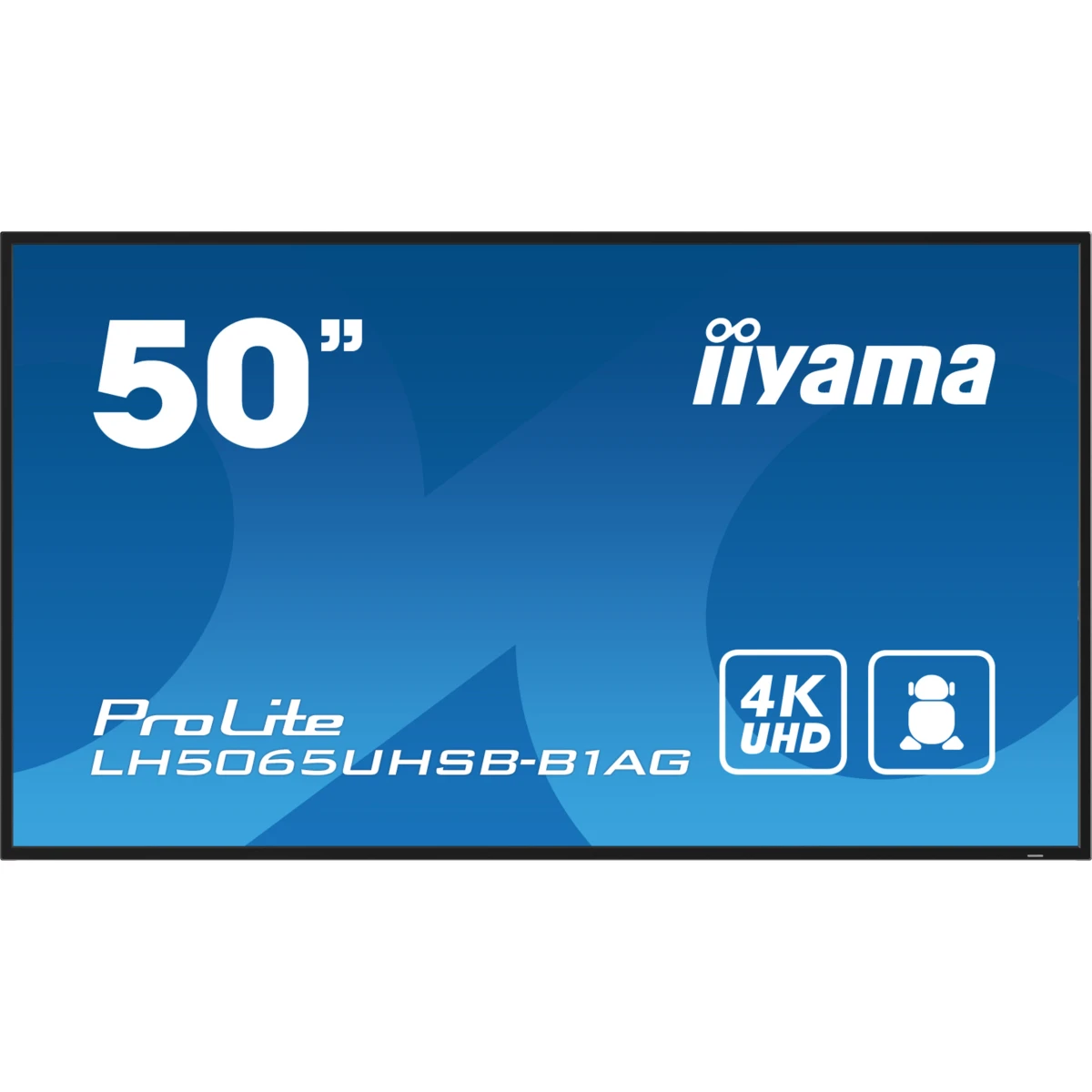 Thumbnail-iiyama LH5065UHSB-B1AG ecrã de sinalização Plasma digital 125,7 cm (49.5″) LCD Wi-Fi 800 cd/m² 4K Ultra HD Preto Processador built-in Android 11 24/7