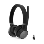 Galery – Lenovo Go Wireless ANC Auscultadores Com fios e sem fios Fita de cabeça Escritório/Call center USB Type-C Bluetooth Suporte de carregamento Preto0