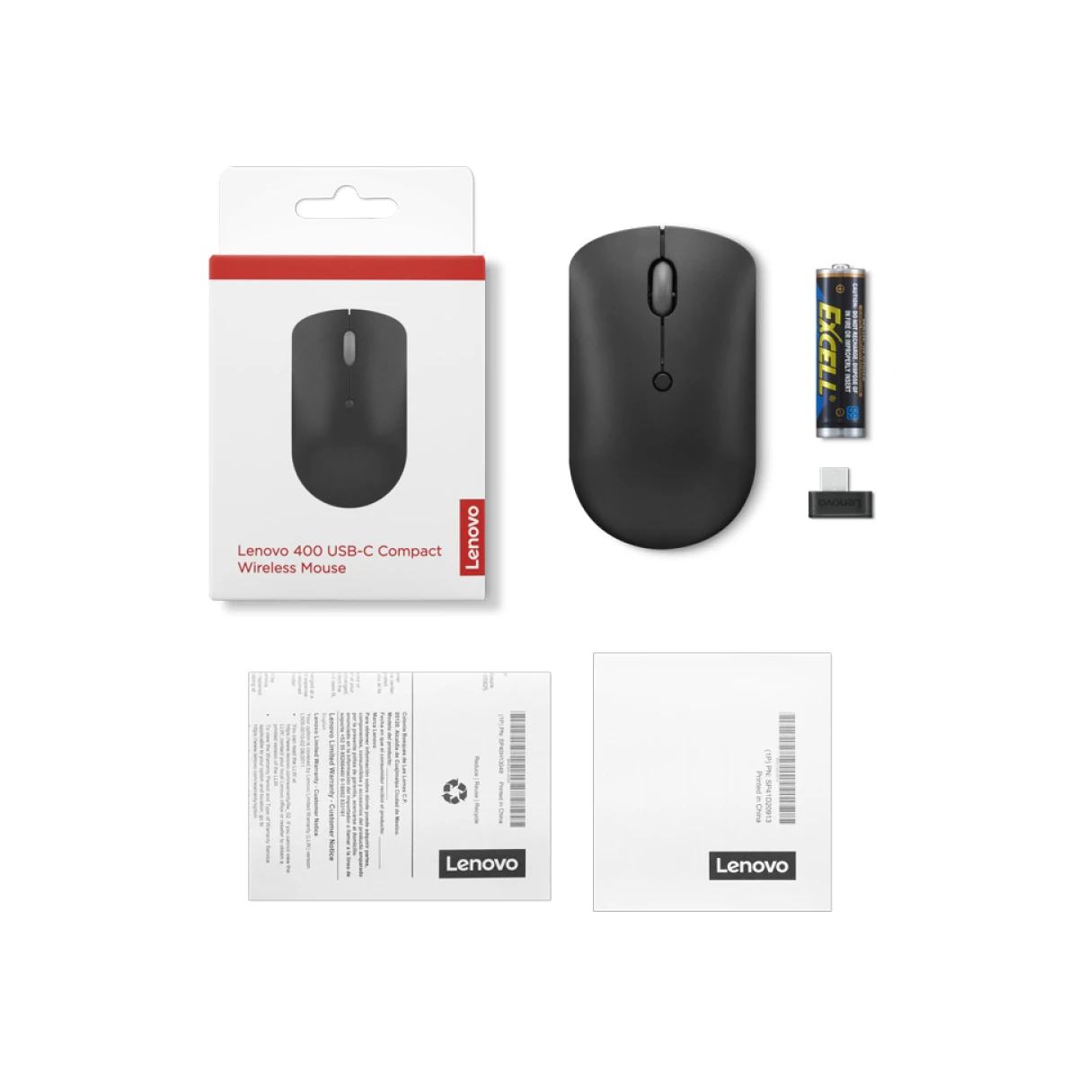 Galery – Lenovo 400 rato Escritório Ambidestro RF Wireless Ótico 2400 DPI0